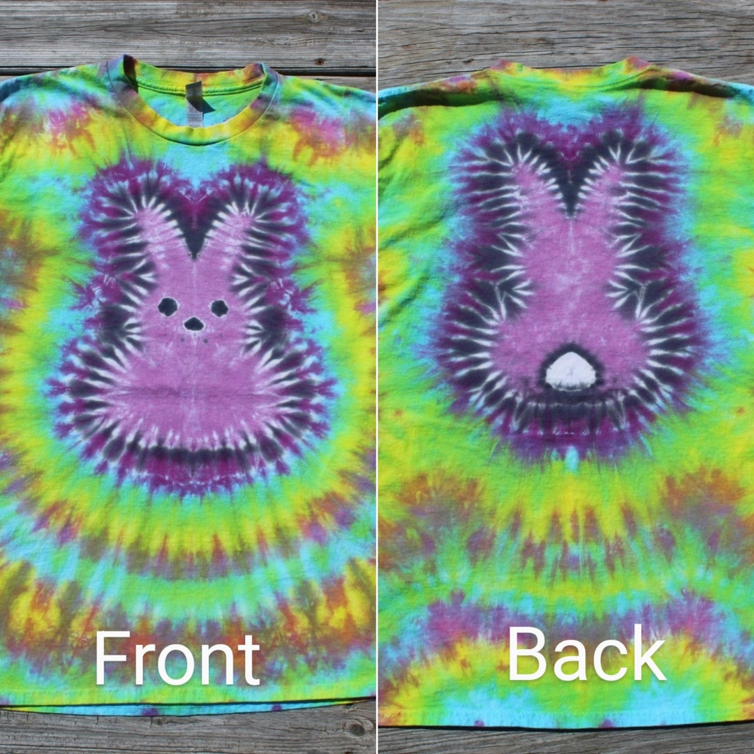 Peep Bunny Tie Dye T-shirt Adult LARGE Pastel - Etsy