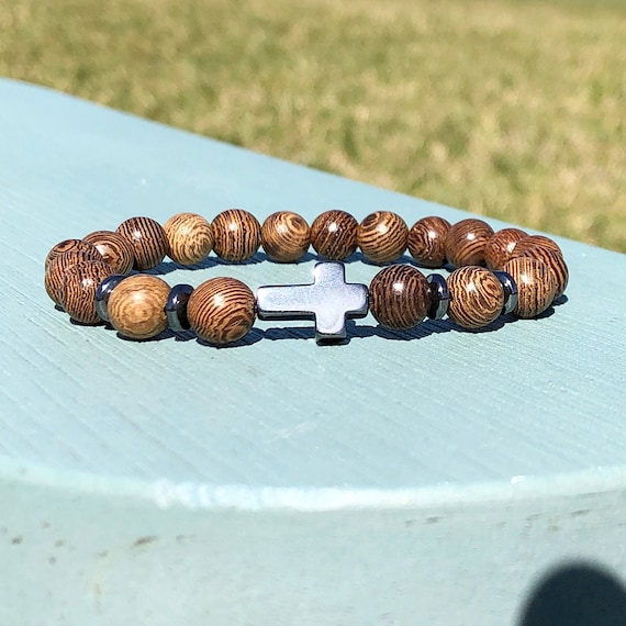 Wood Grain Beads Bracelet Wood Grain Beads Bracelet