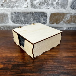 4 inch Coaster holder. Laser cut file. Instant Digital download SVG.