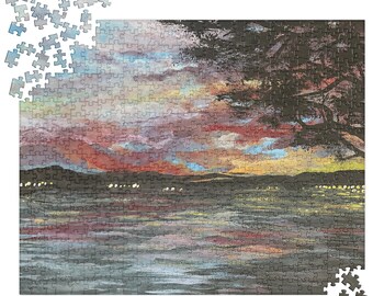 Sunset at the Lake Jigsaw puzzle