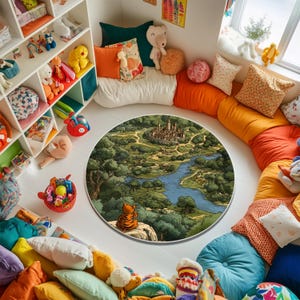 Ein zauberhafter Kinderteppich für das Spielzimmer oder das Kinderzimmer