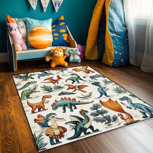 Woodland Animals Non-Slip Kids Rug, Soft and Cute Nursery Decor, Playroom Carpet, Baby Room Mat, Adorable Forest Theme Area Rug