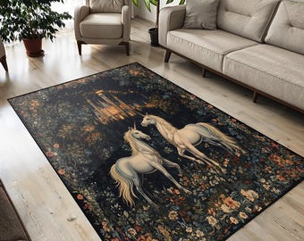 Verzauberter Einhorn Teppich: Feenkern Schlafzimmer Dekor
