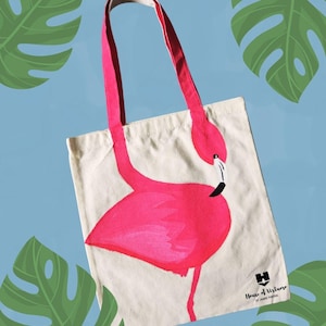 Hand painted tote bag