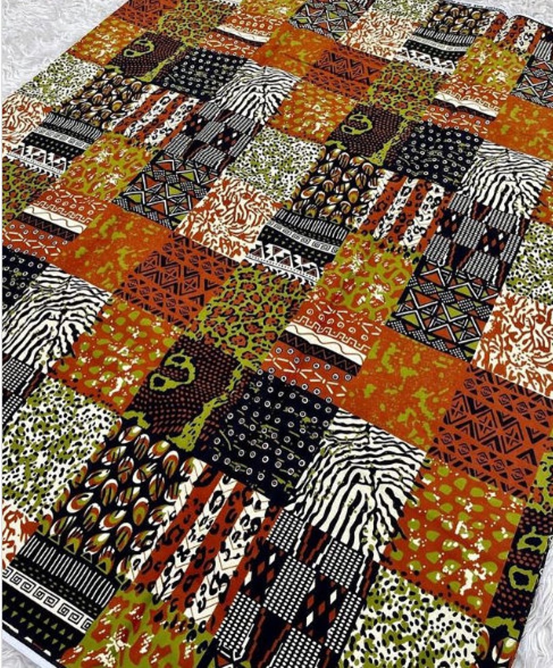 Ankara Fabric Designs, Geometric Print Fabric for African Dress Making ...