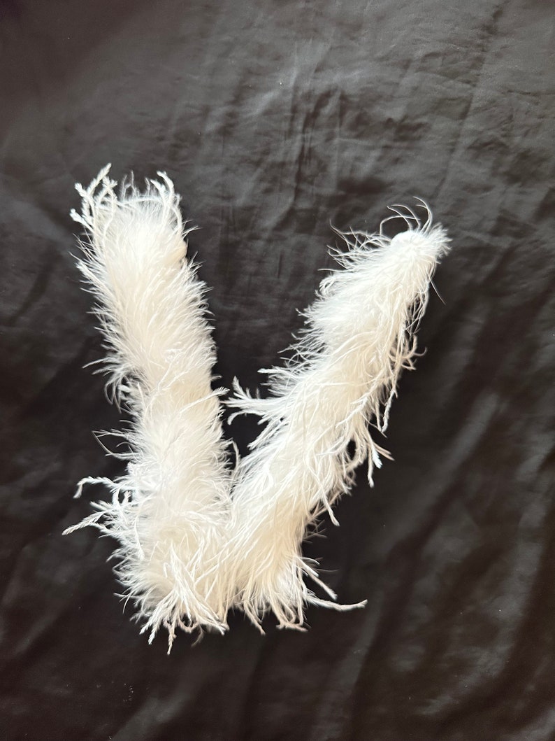 Feather Cuffs Ostrich Feather Cuff Slap Band Feather Cuffs Etsy