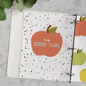 All About Me Printable School Memory Binder, First and Last Day of School Pages, School Keepsake Box, First Day of School Years Photo Album