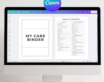 Customizable Special Needs Medical Care Binder Canva Template, Printable Disability Care Planner, Medical Tracker for Special Needs Parents