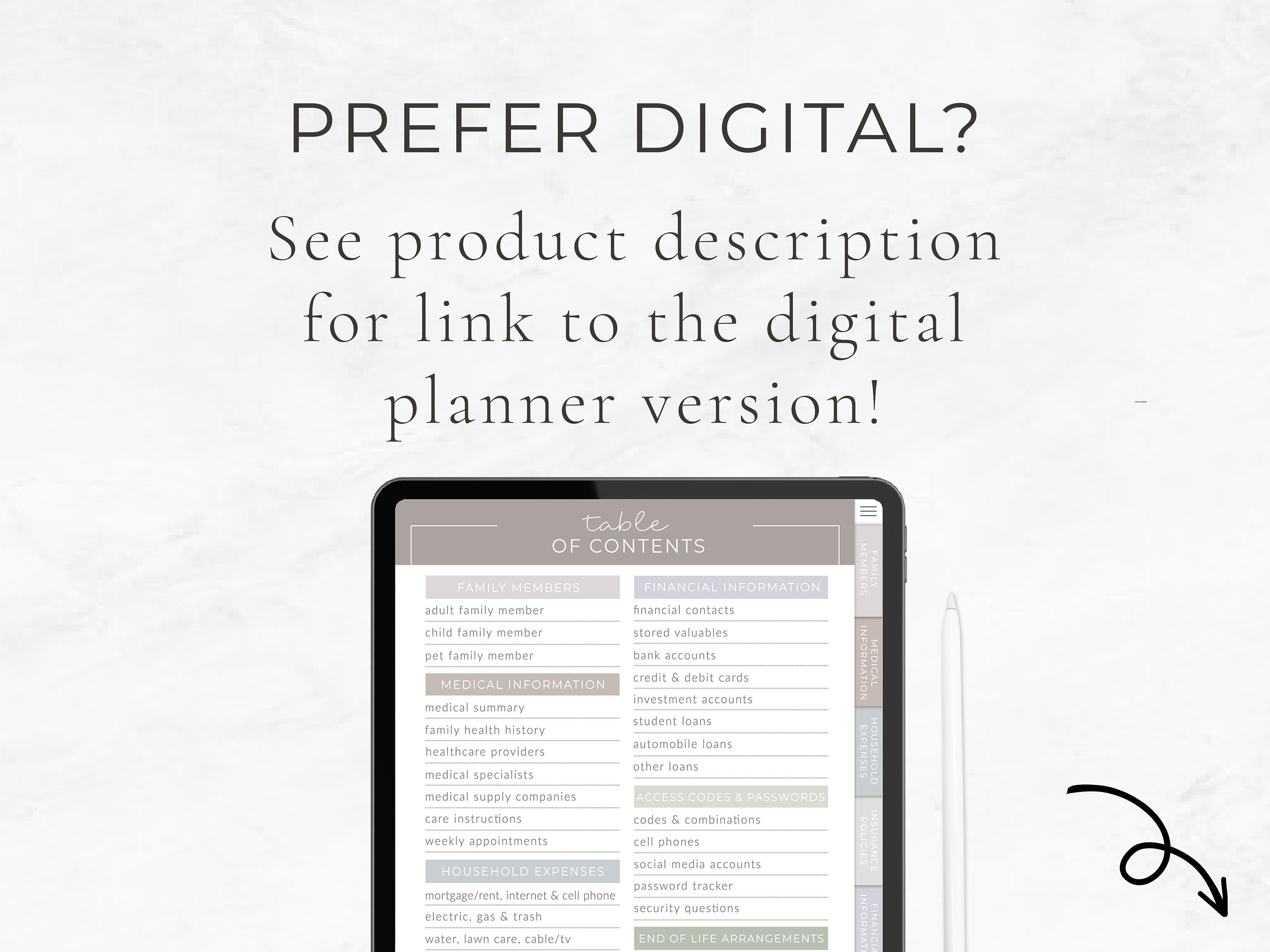 Printable Home Management Binder for Important Documents | Family ...