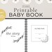 Baby Shower Gift,printable Baby Book,baby Book Pages,baby Milestone ...