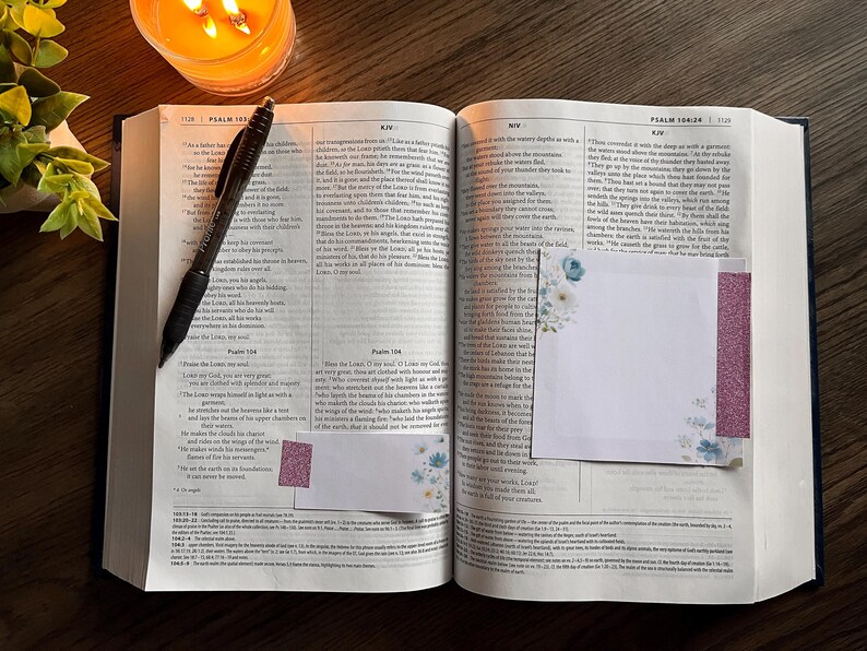 Printable Bible Margin Notes Tip-in Sheets, Bible Study Blank Insert ...