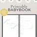 Baby Boy Shower Gift Printable Baby Memory Book Pages Baby Milestone ...