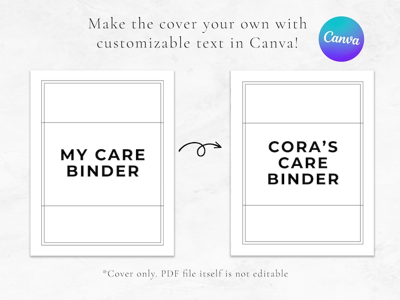 Printable Special Needs Care Binder, Medical Tracker, Disability Care ...