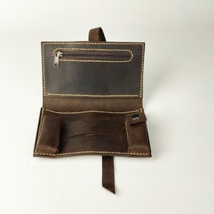 Leather Tobacco Case, Handmade, Genuine Leather