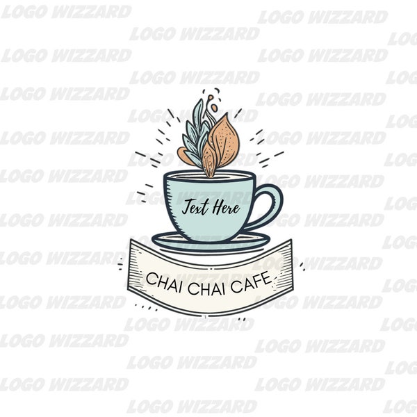 Coffee Shop Logos, Café Logos, DIY Logo Design Template, Coffee Mug Logos, Café Marketing, Coffee Logo,  Barista Logo, Espresso Logo