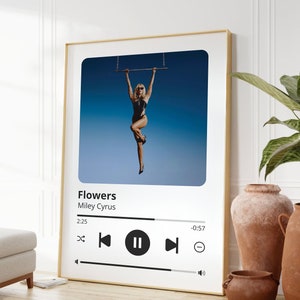 Capa de álbum personalizada do Spotify | Cartaz de música personalizado, impressão de música personalizada, presente para ela, cartaz de streaming de música digital personalizável
