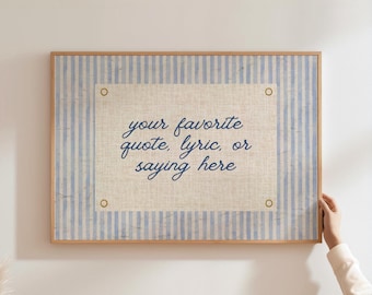 Impresión de cita personalizada, letras de canciones personalizadas, tipografía, arte de pared, regalo para ella, póster de texto personalizado, decoración de pared moderna, descarga digital