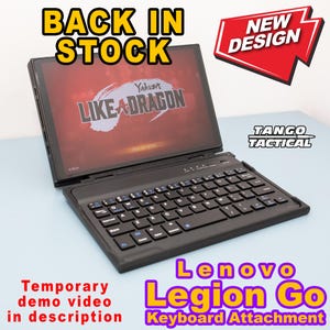 Lenovo Legion Go Rechargeable Bluetooth Keyboard Attachment Quick Release Laptop Style Gamesir G8 Plus Compatible Rail (3D Printed)