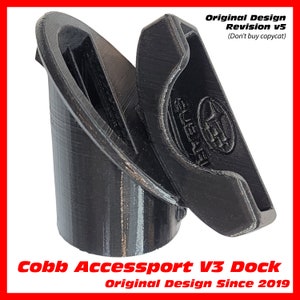2002-2007 Subaru Impreza Driver Vent Cobb Accessport V3 Mount (Gloss Black PETG)