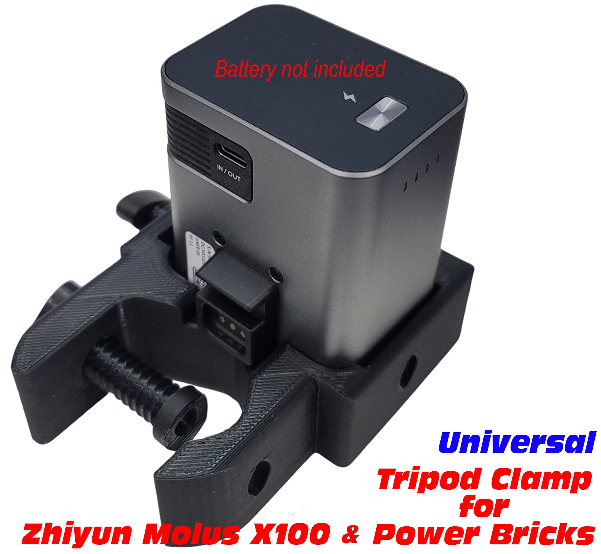 Zhiyun Molus X100 Battery Dock: Universal Tripod Power Brick Zhiyun Molus X100 Battery Dock: Universal Tripod Power Brick