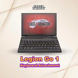 Lenovo Legion Go 1 Keyboard Attachment: Rechargeable Bluetooth, Laptop Style (3D Printed)