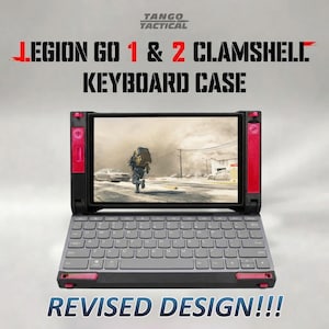 Lenovo Legion Go 1 & 2 Keyboard Case Clamshell Style – 3D Printed PETG (Keyboard not included)