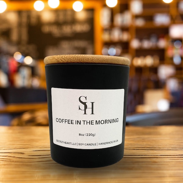 Coffee In The Morning | handmade candle | 100% soy candle | scented soy candle | coffee scented candle | coffee candle | all-natural