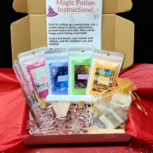 Magic Potion Box with Real Herbs, Magic Fizzing Mix, Potion Recipes, Special Ingredients, and Much More!
