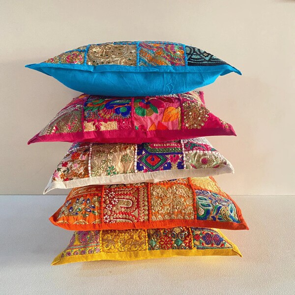 Patchwork Pillow Etsy