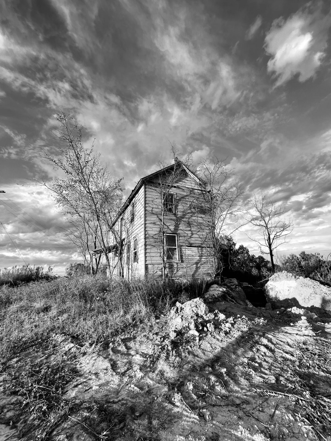 Old Farm House, Rustic Countryside, High Quality Digital Print