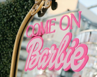 Barbie Mirror Decal |  Barbie Party Decor | Barbie Mirror Vinyl