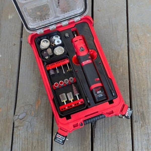 M12 Die Grinder Ultimate Organization Inserts Kit - Milwaukee PACKOUT Box