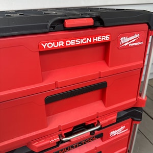 Custom Drawer Handles - Larger Drawers - Milwaukee PACKOUT