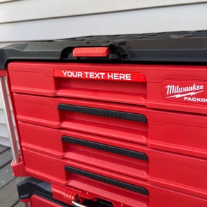 Custom Drawer Handles - Smaller Drawers - Milwaukee PACKOUT