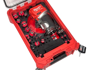 M18 Compact Router Insert for Milwaukee Packout | 2723-20 | Custom 3D Printed Tool Organizer