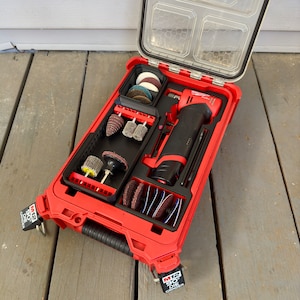 M12 Right Angle Die Grinder Ultimate Organization Inserts Kit - Milwaukee PACKOUT Box