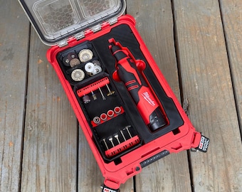 M12 Rotary Tool Ultimate Organization Inserts Kit - Milwaukee PACKOUT Box