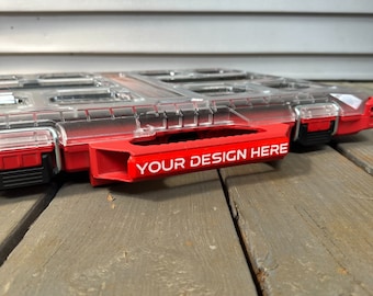 Custom Large Low-Profile Organizer Label - Milwaukee PACKOUT