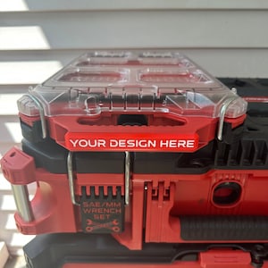 Custom Small Low-Profile Organizer Label - Milwaukee PACKOUT