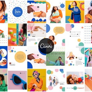 May include: A vibrant collage of images with text elements. The images show people with phones, wearing colourful outfits, and interacting. Text includes "SALE STARTS TODAY", "CUSTOMER REVIEWS", and "PRIORITIZE VALUE, NOT DISCOUNTS".