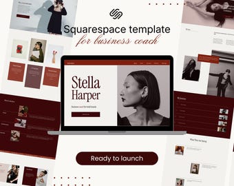 Squarespace Website Template for Coaches | Booking & Podcast Pages | Berry Vine