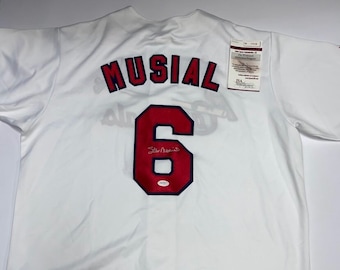 Stan Musial Signed Baseball Jersey JSA Authentication COA