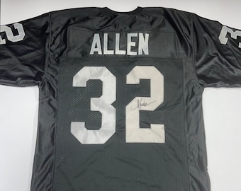 Marcus Allen firmó la camiseta de fútbol GTL Autenticación COA