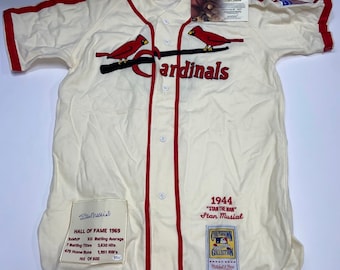Stan Musial Signed Stat Baseball Jersey OA Authentication COA