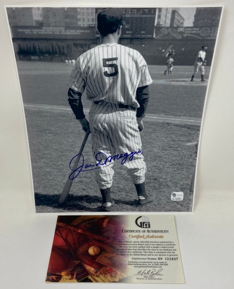 ジョー・ディマジオ 直筆サイン入り写真 8×10 ヤンキース MLB ジョー・ディマジオ ニューヨーク・ヤンキース 直筆サイン入り写真