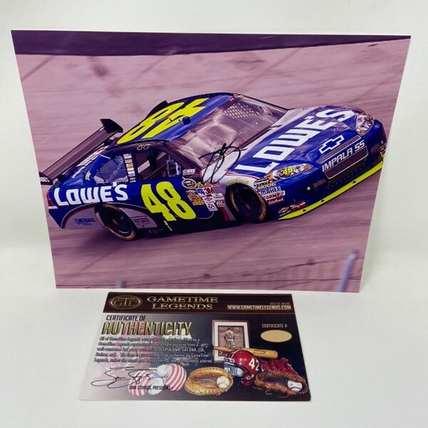 Jimmie Johnson Autographed Photo