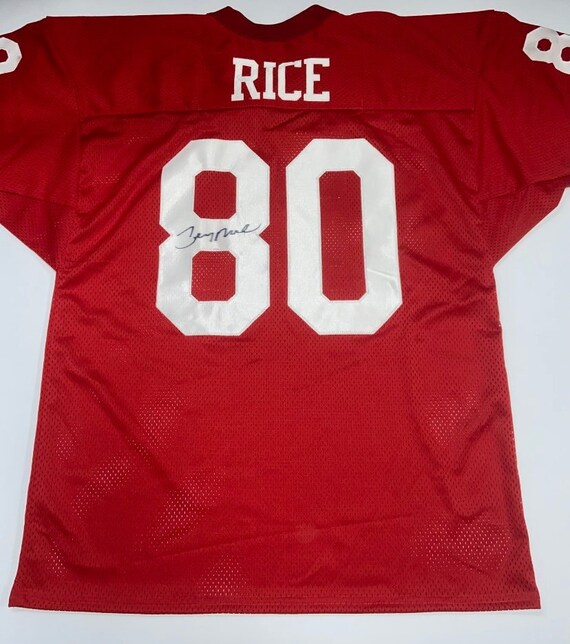 Jerry Rice Signed Football Jersey GTL Authentication COA - Etsy
