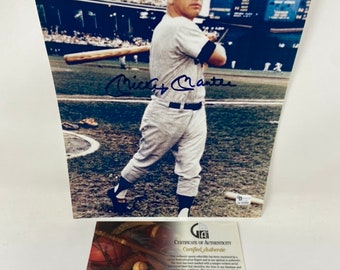 ミッキー・マントル 直筆サイン入り 額入り ニューヨーク・ヤンキース