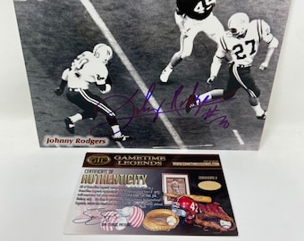 Johnny Rodgers Nebraska Cornhuskers Autographed Photo