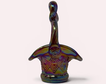 Fenton rode carnavalsdiamant minimand met lusvormig handvat QVC 2001